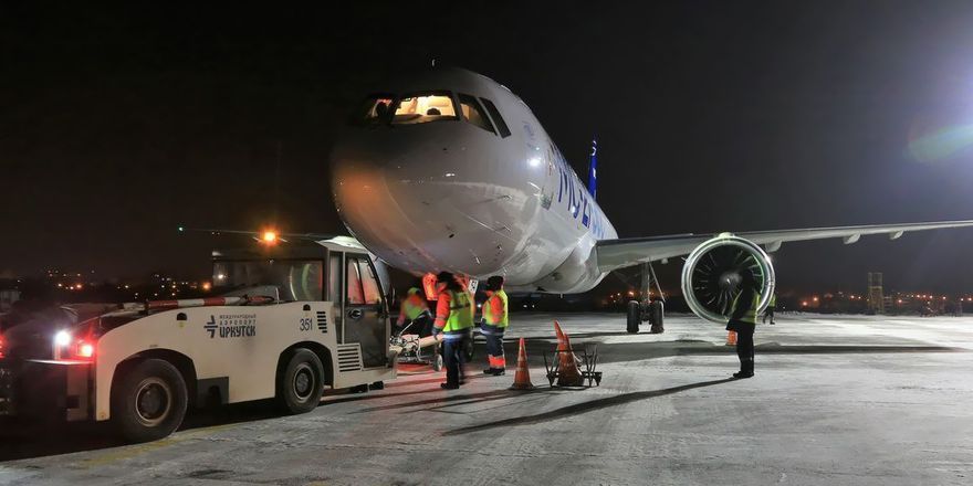 Подготовка к буксировке на ВПП