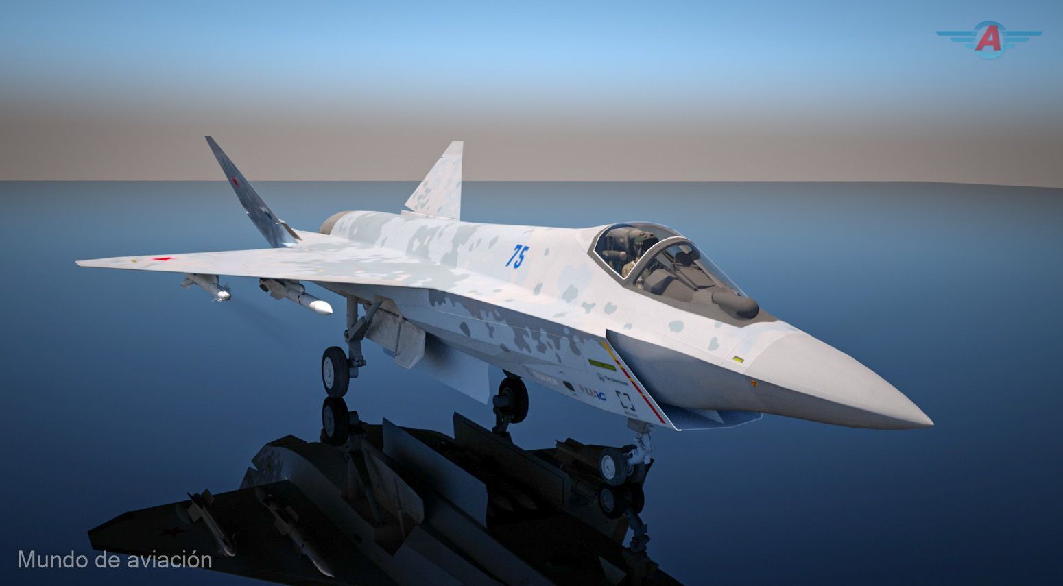 Su-75 Checkmate / Mundo de Aviación / © Marcos Gandullo, Argentina