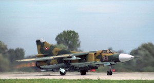 Взлетает МиГ-23