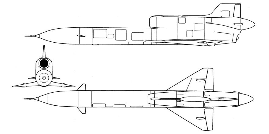 Схема БЛА Ту-143 "Рейс"