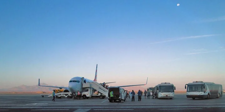 Spotting. Tourists arrived to the Hurghada