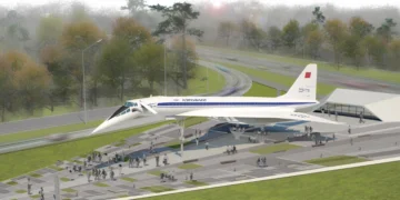 Открытие памятника Ту-144