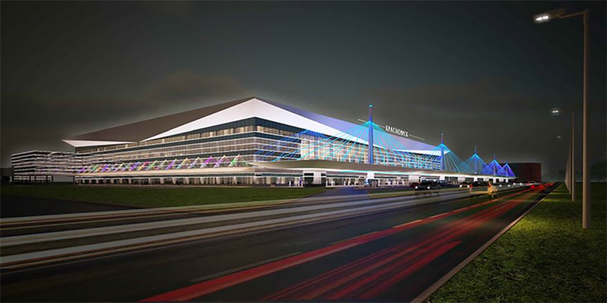 Макет нового терминала аэропорта "Емельяново" / фото (с) пресс-службы аэропорта
