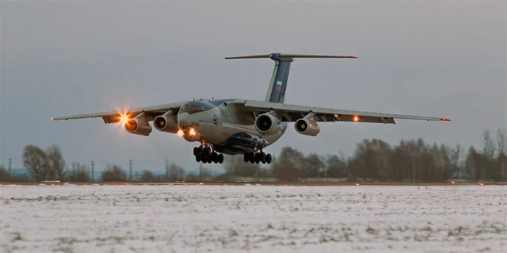 Самолёт Ил-76ЛЛ выполнил