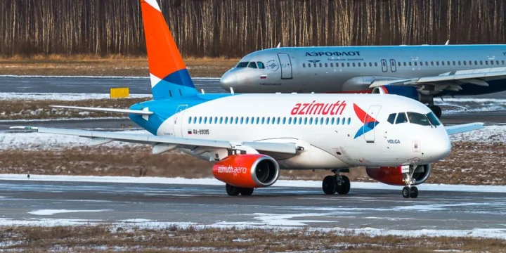 Самолёты SSJ100 авиакомпании