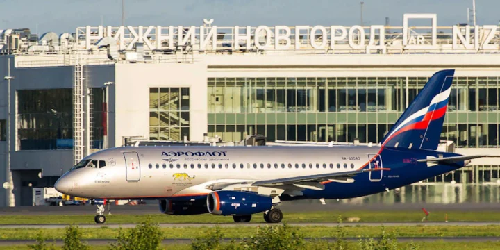 SSJ100 Аэрофлот стригино