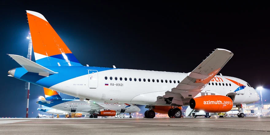 SSJ100 ra 89121азимут