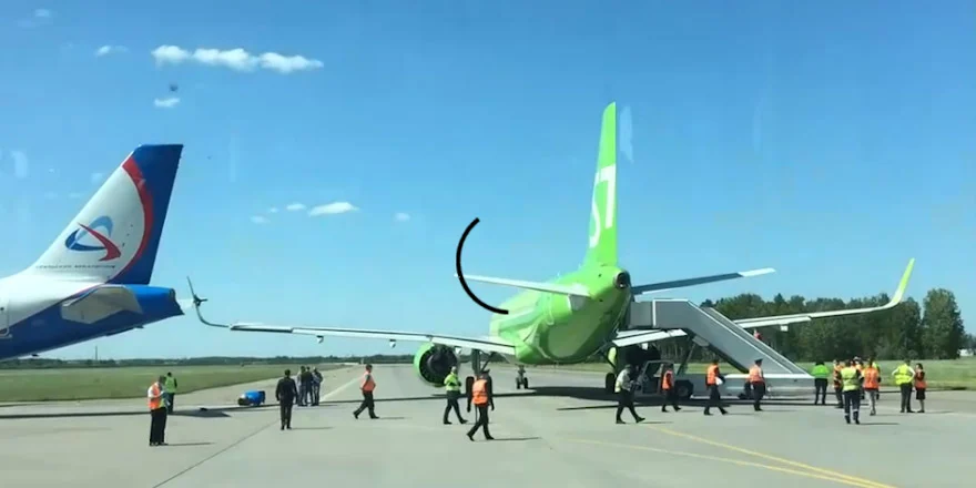 Пулково А320 столкнулись