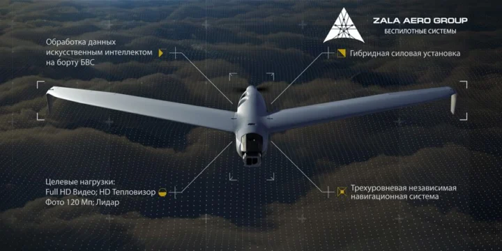 zala drone hybride engine