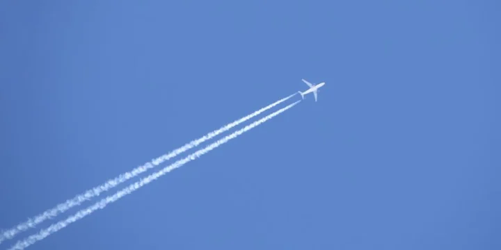 plane in the sky