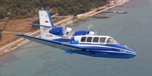 Первый полёт самолёта-амфибии Бе-103 с взлётом с воды