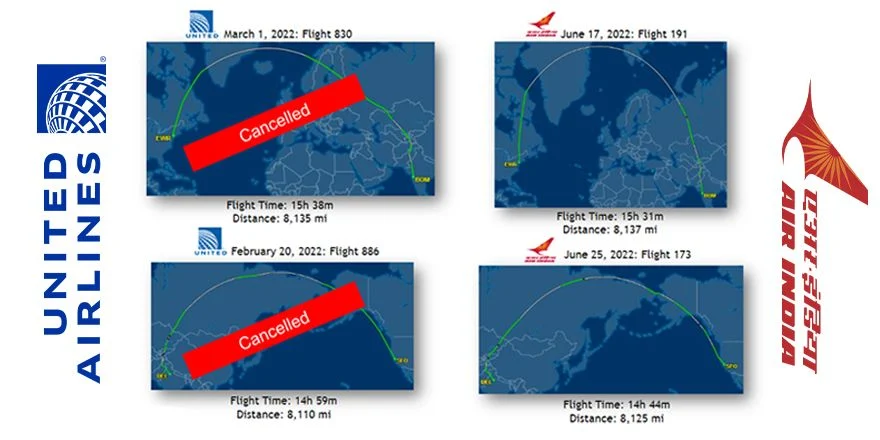 united vs air india