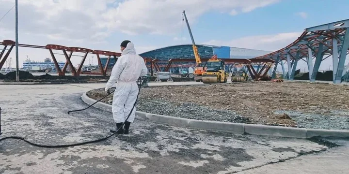 ю sakhalinsk terminal construction
