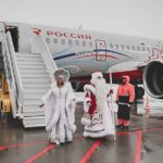 На нижегородскую новогоднюю ёлку Дед Мороз прилетел на МС-21