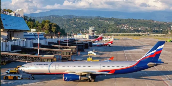 sochi airport a330 aeroflot aircraft airplane