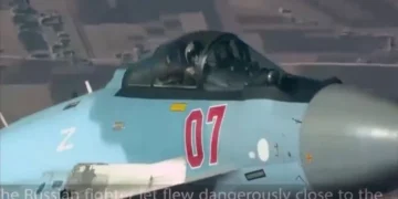 скриншот с камеры наблюдения ударно-разведывательного БПЛА MQ-9 Rieper