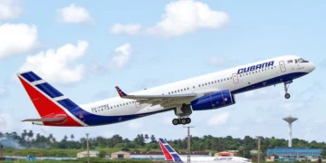 tu 204 cubana havana takeoff