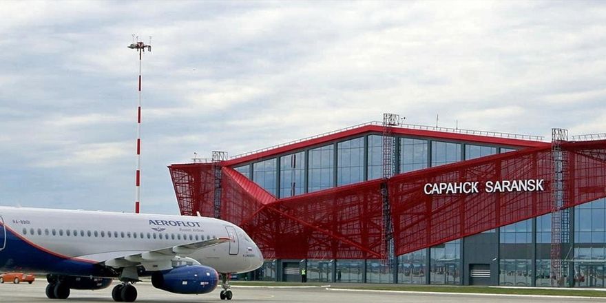 saransk airport ssj100 aeroflot