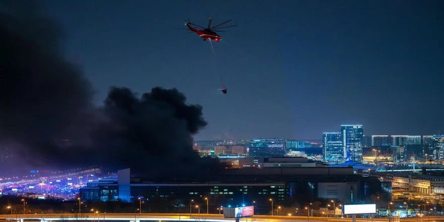 пожар в крокусе