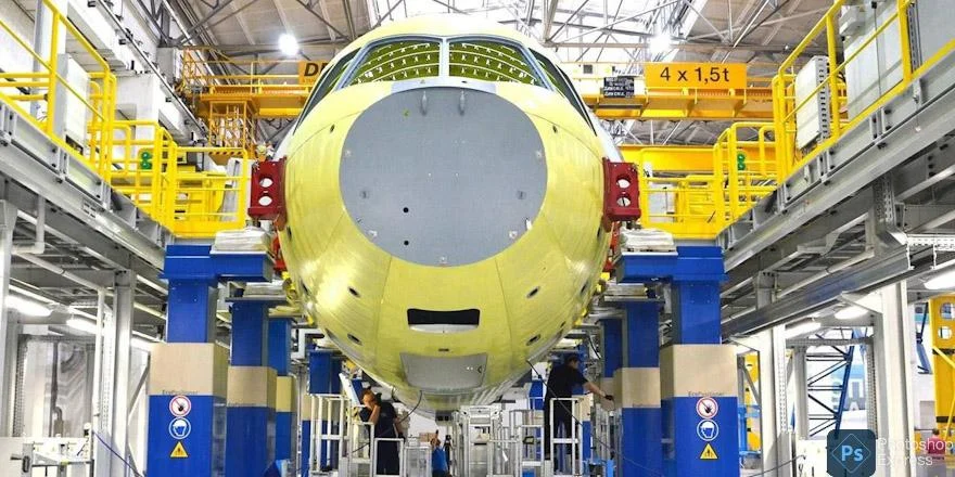 Сборка фюзеляжа мс 21