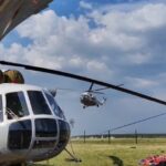 В Забайкалье для помощи при тушении пожаров прибыли вертолёты Ми-8 и самолёт Бе-200