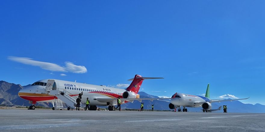 arj21 c919 lhasa china