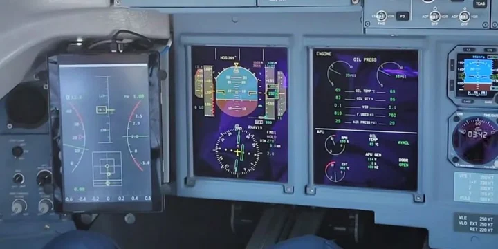 sj 100 cockpit desk