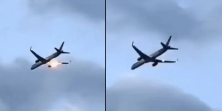 condor b757 engine fire 1